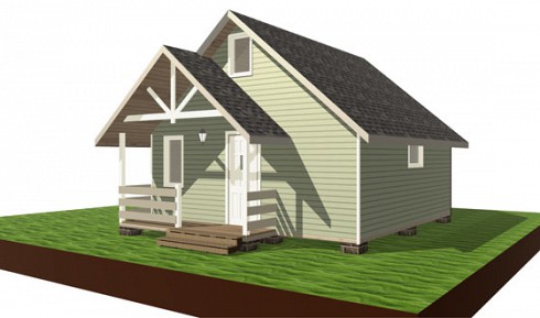 Баня 6 х 6 2 этажа Баня 6 х 6 2 этажа